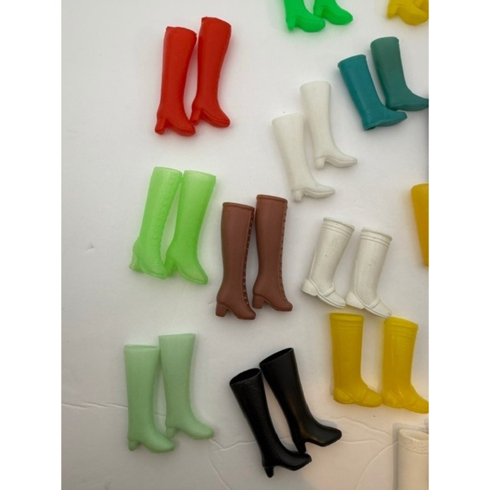 Vintage Fashion & Barbie Doll Boot Lot Mixed Colors Styles Go-Go Riding Fashion - Picture 4 of 9